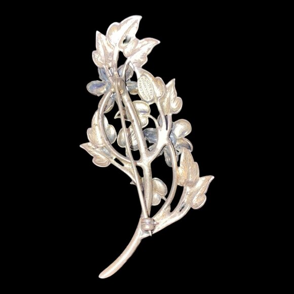 Danecraft Sterling Silver Floral Brooch Pin - Picture 10 of 15